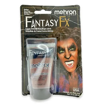 MEHRON WOLFMAN BROWN FANTASY F-X FACE PAINT CREAM BASED MAKEUP 1 Fl. Oz.(30 Ml.) • $6.75