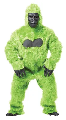 Green Gorilla Suit Ape Adult Halloween Costume • $70.34