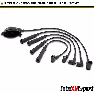 5x New Black Spark Plug Igintion Wire Sets For BMW 318i 1984-1985 L4 1.8L SOHC • $35.99