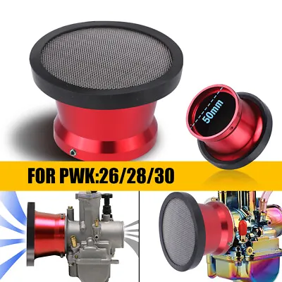 Motorcycle Carburetor Air Filter Cup With Net Velocity Stacks For PWK 28 30 Carb • $12.98