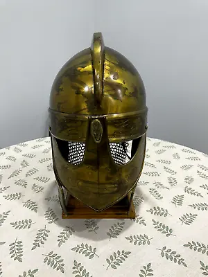 Historical Medieval Viking Helmet W/ Stand For Halloween • $40