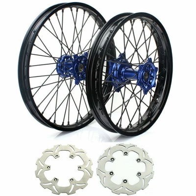 $517.75 • Buy For Yamaha 21  19  Spoked CNC MX Wheel Hub Rim Rotor Set YZ250F YZ450F 2009-2013