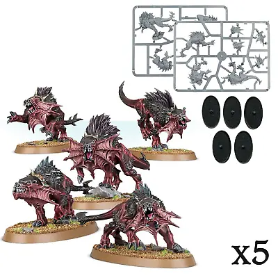 Flesh Hounds Of Khorne X 5 Blades Bloodbound Warhammer RRP £35.00 **46% OFF** • $42.53