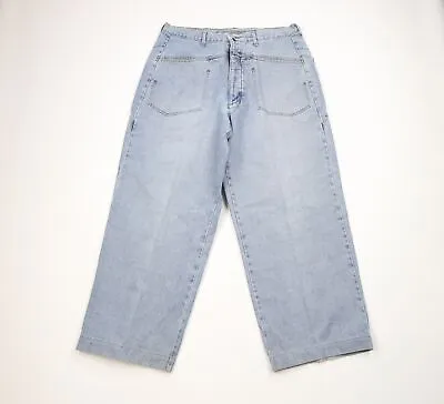 Vintage 90s Marithe Francois Girbaud Mens 36x30 Baggy Stonewash Button Fly Jeans • $89.96