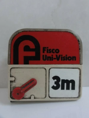 £28.67 • Buy VINTAGE Rare Retro Fisco Uni-Vision Measuring Tape Plastic Metal 3 Meter Maßband