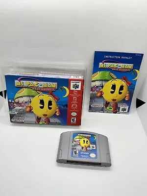 Ms Pac Man Maze Madness Nintendo 64 N64 Complete In Box CIB Great Shape! Rare! • $79.99
