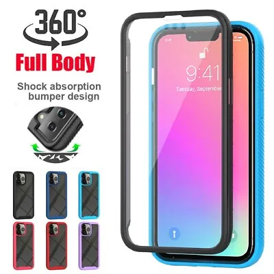 $10.89 • Buy 360 Full Body Hybrid Rugged Case Cover For IPhone 11 12 13 14 Pro Max XR XS 8 7+