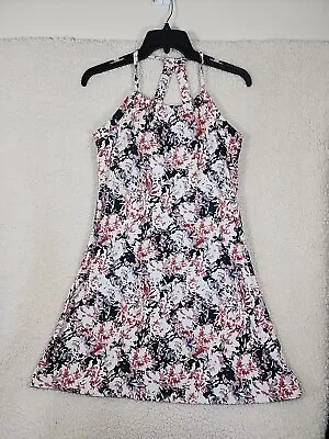 $12.99 • Buy Peace & Pearls Athleisure Dress Casual Shelf Bra Stretch Floral Small