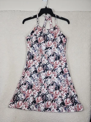 $12.99 • Buy Peace & Pearls Athleisure Dress Casual Shelf Bra Stretch Floral Small