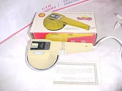 Vintage Int’l Biotical Infra-Massage Heated Hand Held Massager Model D-5 • $10.99