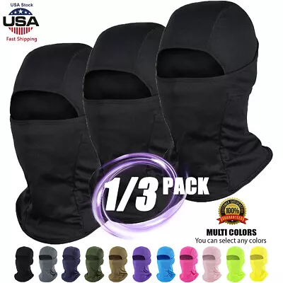 $20.99 • Buy Balaclava Face Mask Thin UV Protection Ski Sun Hood Tactical Masks For Men Women