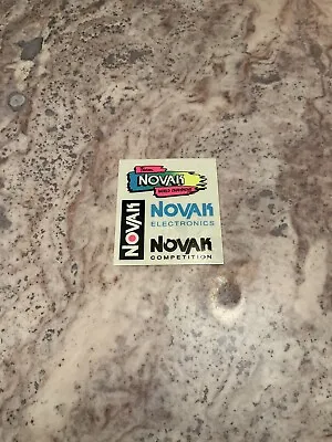Vintage Novak Decal Sticker Sheet RC10 ESC Receiver RC Pan Car Truck Tekin RC12 • $25