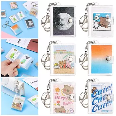 New 2 Inch Mini Photos Cards 20 Pockets Photos Holder Key Chains Photo Albums • $8.04