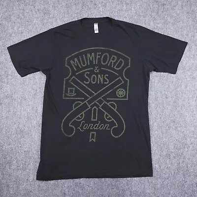 Mumford & Sons T-Shirt Adult Medium Black Big Graphic Short Sleeve Next Level • $14