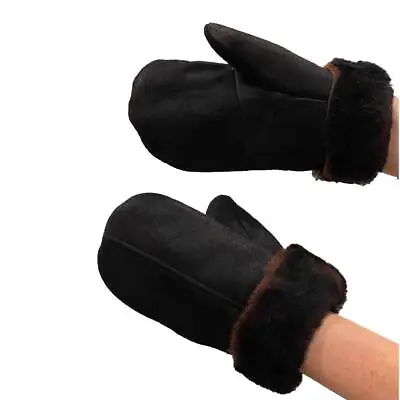 Winter MITTENS Genuine Shearling Sheepskin Leather FUR S-2XL Unisex 4 COLOR • $39