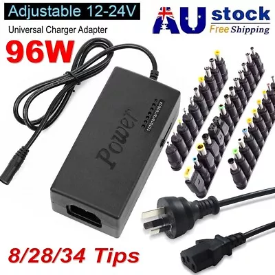 96W Universal Power Supply Adapter Laptop Adjustable Charger For PC Notebook AU • $14.99