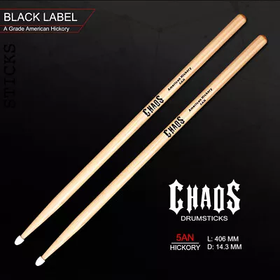 Drum Sticks Chaos 5a Nylon Tip Drumsticks – 5an Drum Sticks • $22