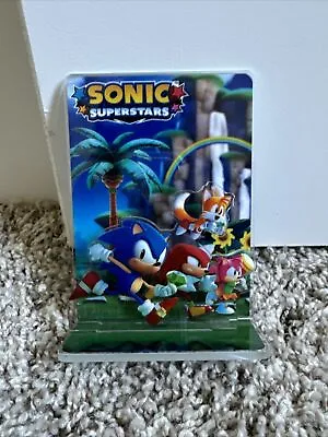 Sonic Superstars Acrylic Display Stand GameStop Preorder Bonus New & Sealed • $0.99