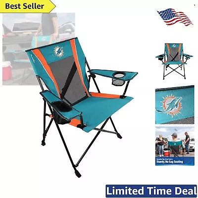 Portable Dual Lock Chair - Durable & Foldable - Miami Dolphins Color • $126.99