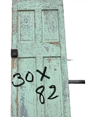 Antique Vintage Farmhouse  Door Primitive Chippy Paint 30x82 • $199