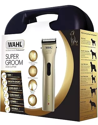 Wahl Super Groom Clipper Kit- For All Dog Coats High Performance Cordless/Corded • £89.99