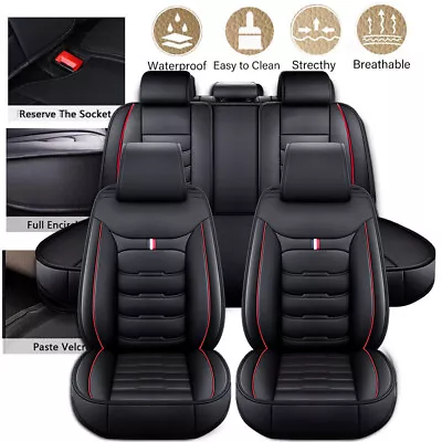 For Mazda 3 6 CX-5 CX-7 5-Seats Car Seat Covers PU Leather Front + Rear Cushion • $89.99