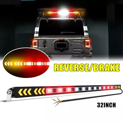 For Ford 99-07 F250 F350 32 Inch UTV Rear Chase LED Light Bar Turn/Brake/Reverse • $146.05