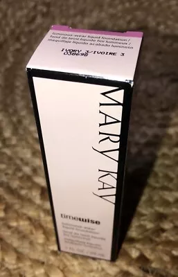 Mary Kay TimeWise Luminous-Wear Liquid Foundation IVORY 3 038698 - 1 Fl. Oz. • $15