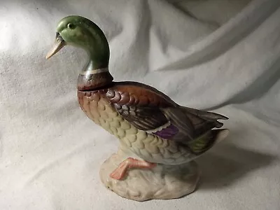Vintage 1970 Arnart Imports Whiskey Large 7 1/4 Inch Decanter Duck (R310) • $24.99