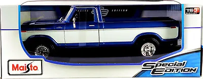 MAISTO 1:18 Diecast Model Car Special Edition 1979 Ford F150 Pickup 🟦 Blue 🟦 • $32.99