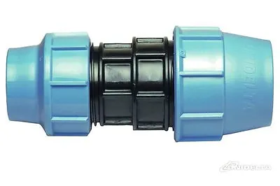 Reducing Coupling Straight Compression Fitting Blue Water/MDPE/Alkathene Pipe • £8.13