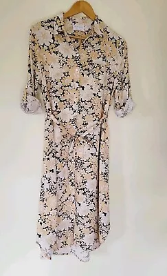 Iris Maxi Size 8 Shirt Dress Floral Boho • $19.88