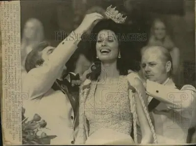 1973 Press Photo Judy Mallet Being Crowned Miss Texas Fort Worth - Saa51683 • $16.99