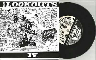 GREEN DAY & Larry Livermore THE LOOKOUTS W/ 4 UNRELEASED USA PRESS 7” VINYL 1991 • $39.99