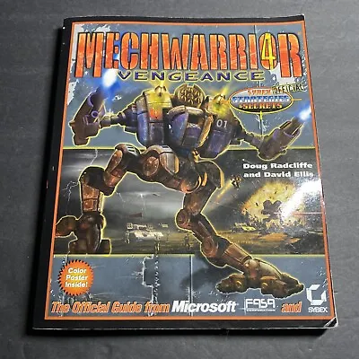 Vintage Video Game Manual: Mechwarrior 4 Vengeance - Microsoft • $12.22