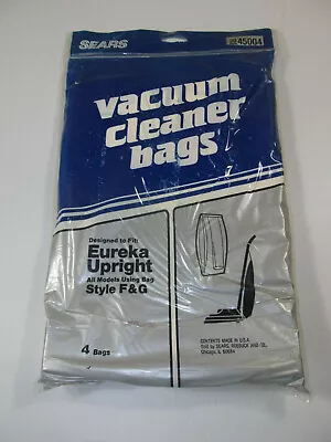 Eureka Style F & G Vacuum Cleaner Bags 4 Pack Sanitized Upright Series NEW • $5.59