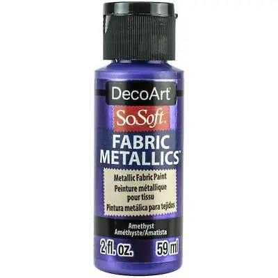 £4.19 • Buy DecoArt SoSoft Metallic Acrylic Fabric Paint 59ml (2oz)