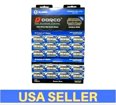 $12.99 • Buy Dorco Double Edge Safety Razor Blades 100 Pieces 