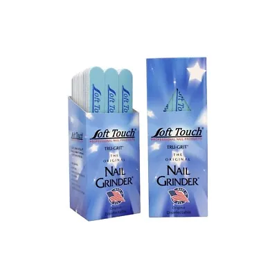 SOFT TOUCH FILE - 120/240 Grit Light/Dark Blue For Natural Or Acrylic 50ct. • $14.99