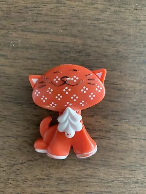 Vintage Avon Red Calico Cat Pin Pal Pin Brooch Fragrance Glaze 1973 • $12.95