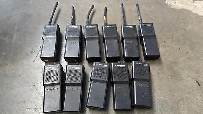 Lot Of 11 Motorola P43QLC20B2AA  P110 Black Handheld Two Way Radio *For Parts • $152.89