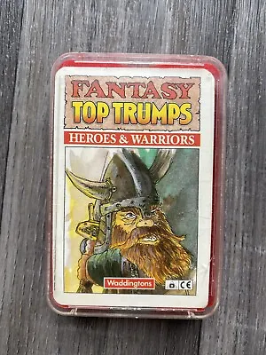 RARE VINTAGE WADDINGTONS : FANTASY TOP TRUMPS : Heroes And Warriors Complete Set • £90