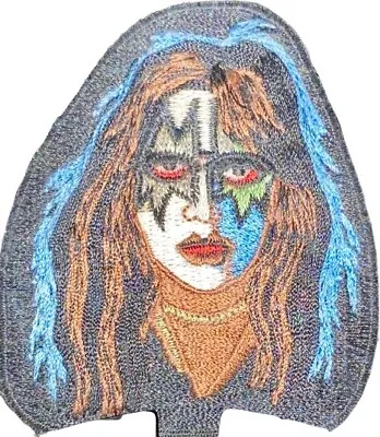 Vintage KISS Ace Frehley Space Ace Face Solo Album Embroidered Sew Iron-On Patch • $2.50