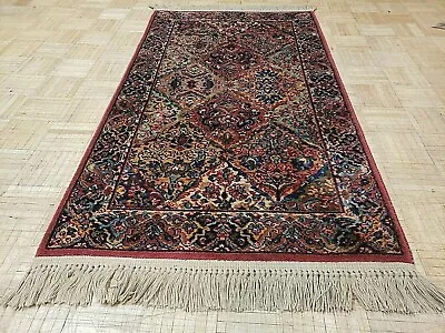 3x5 KARASTAN MULTICOLOR PANEL KIRMAN 700 - 717 100% WOOL RUG - EXCELLENT • $495