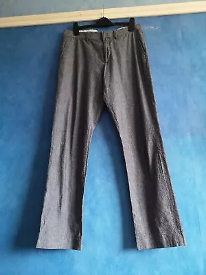 J Crew Slim Bedford 100% Cotton Grey Chino Dress Pants Trousers Size W 32 L 34 • £12