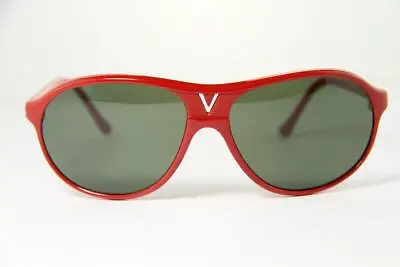 Vintage Vuarnet 085 Red Aviator Sunglasses Gray PX3000 Mineral Lens • $111.20
