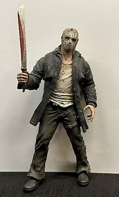 Mezco Cinema Of Fear Friday The 13th Jason Voorhees 7” Figure W/Machete LOOSE. • $25