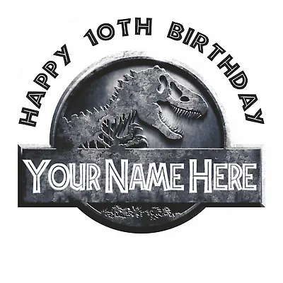 £3.99 • Buy Jurassic World Personalised Edible Cake Toppers & Cupcakes