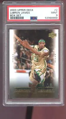 2003-04 Upper Deck Box Set #2 Lebron James ROOKIE RC PSA 9 Graded Card NBA 03-04 • $94.96