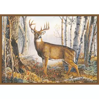 Custom Printed Rug Whitetail Deer • $42.62